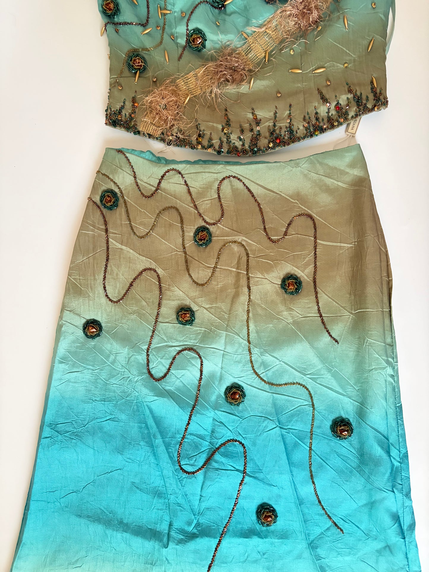Under the Sea Euro Three-Piece Skirt Set (Deadstock)
