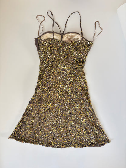 Rene Derhy Made in France Silk Sequin Dress