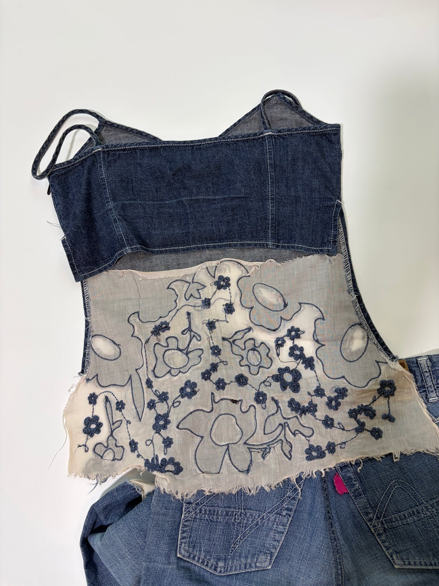 Italian Handmade One of a Kind Denim Set