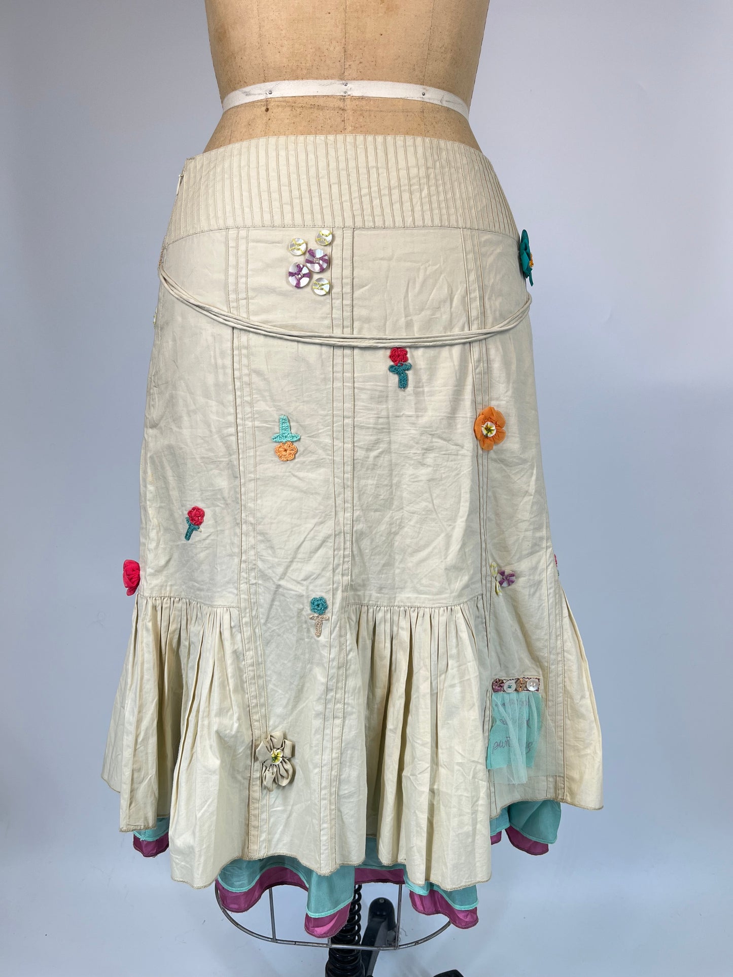 Unique Skirt With Plush Toy Details