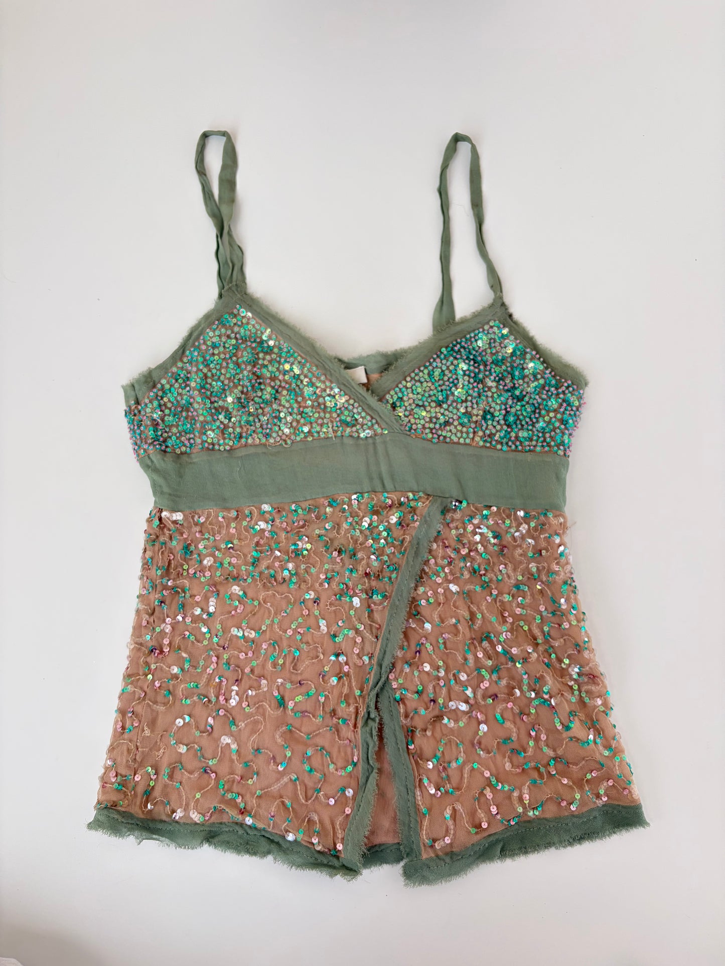 Made in Italy Silk Sequin Tank