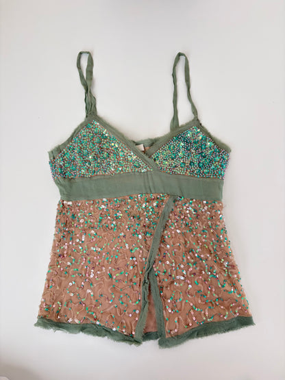 Made in Italy Silk Sequin Tank