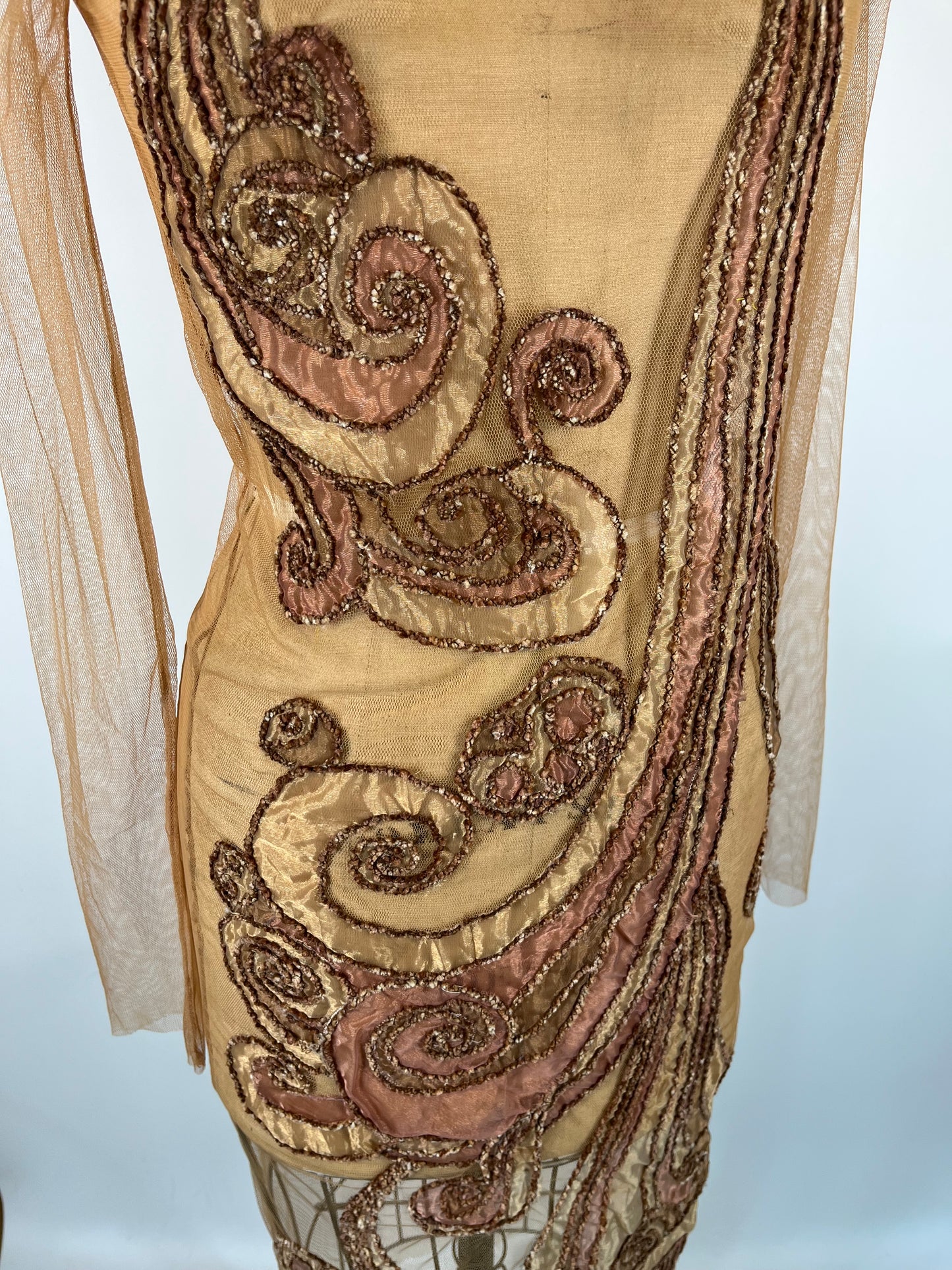 Abstract Mesh Statement Dress