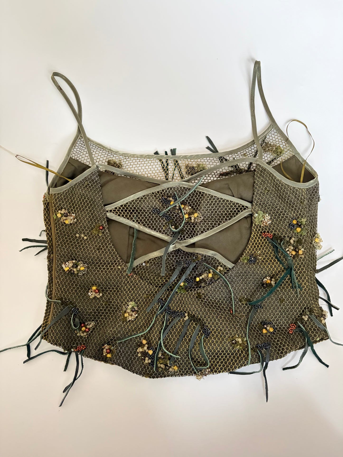 Made in Italy Fishnet Beaded Tank (Deadstock)