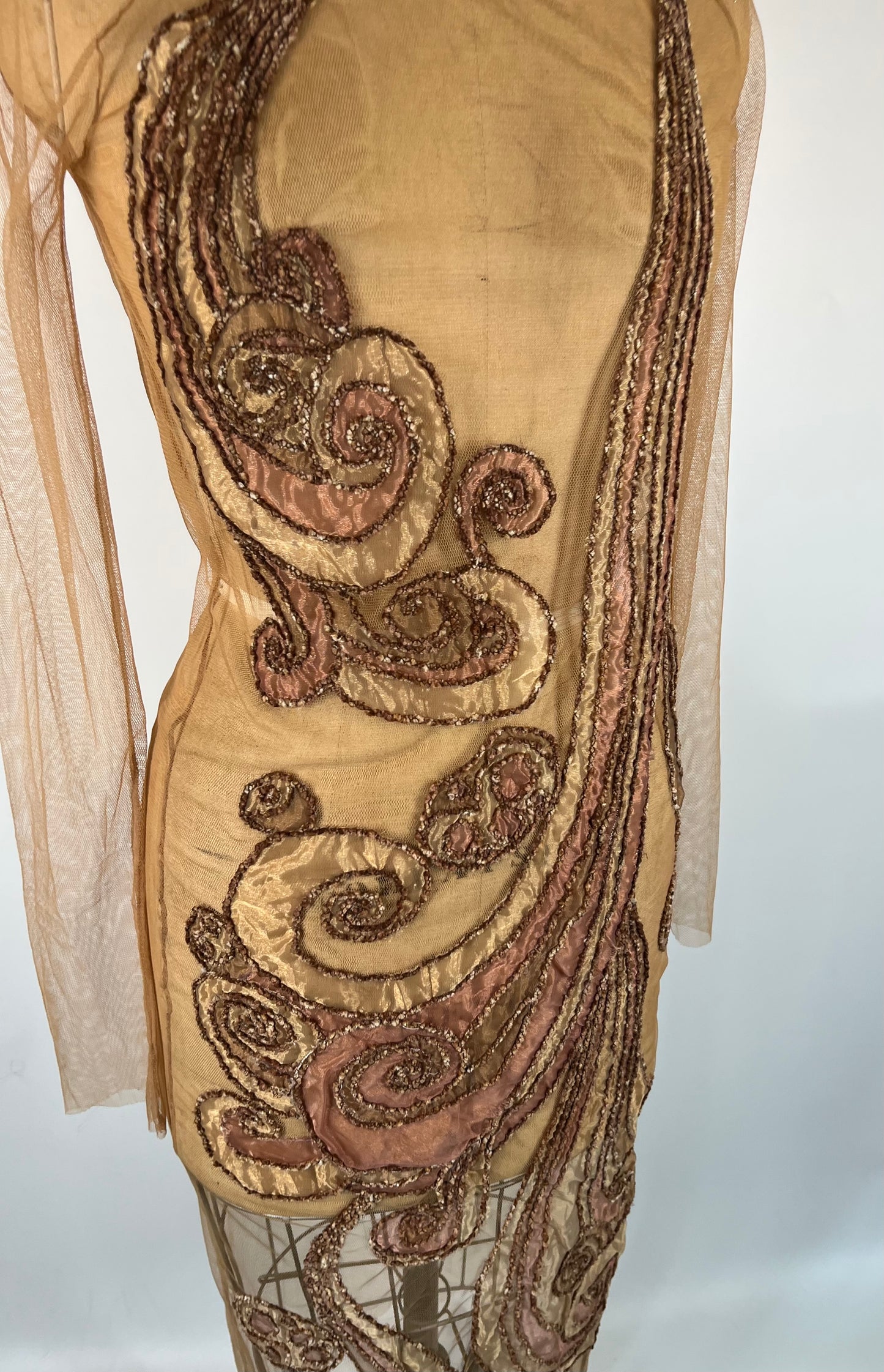 Abstract Mesh Statement Dress
