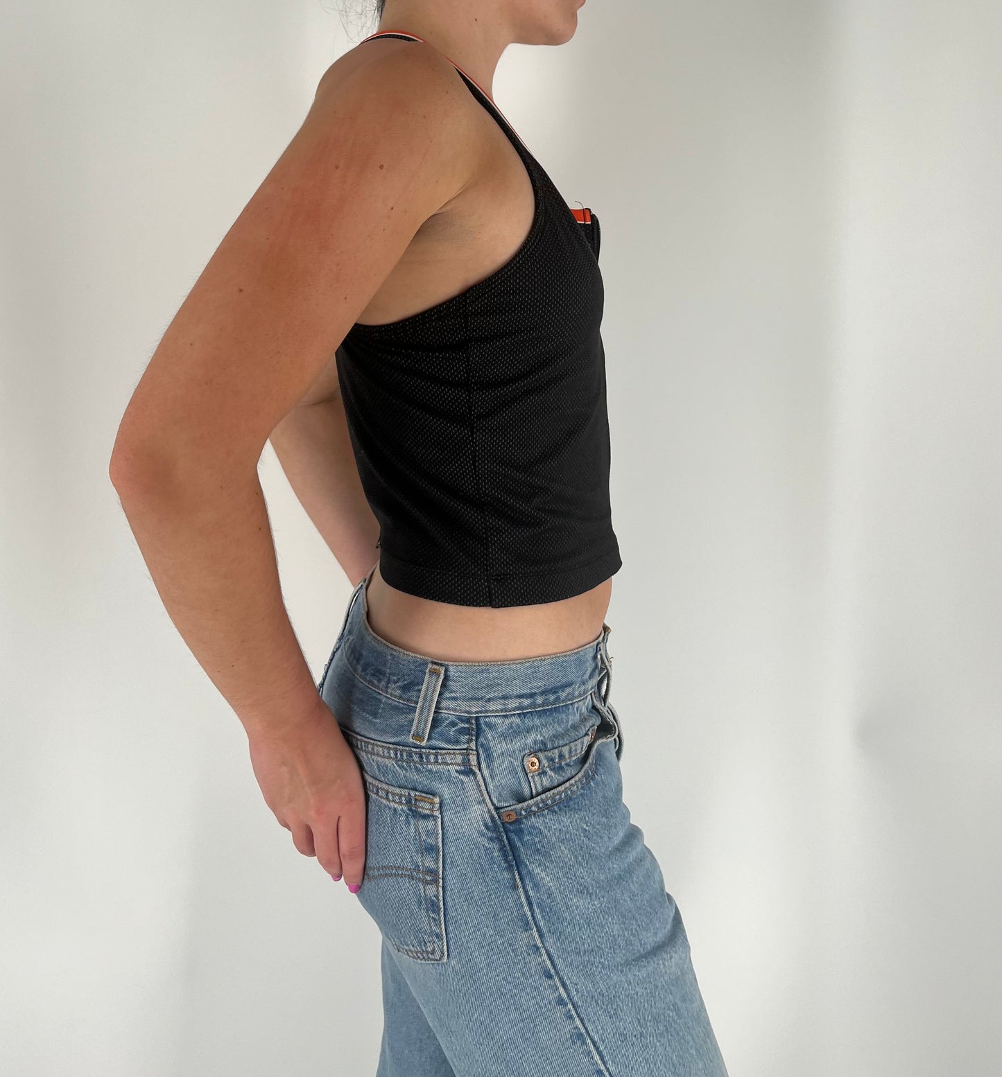 Champion Sporty Halter Top With Zipper Closure