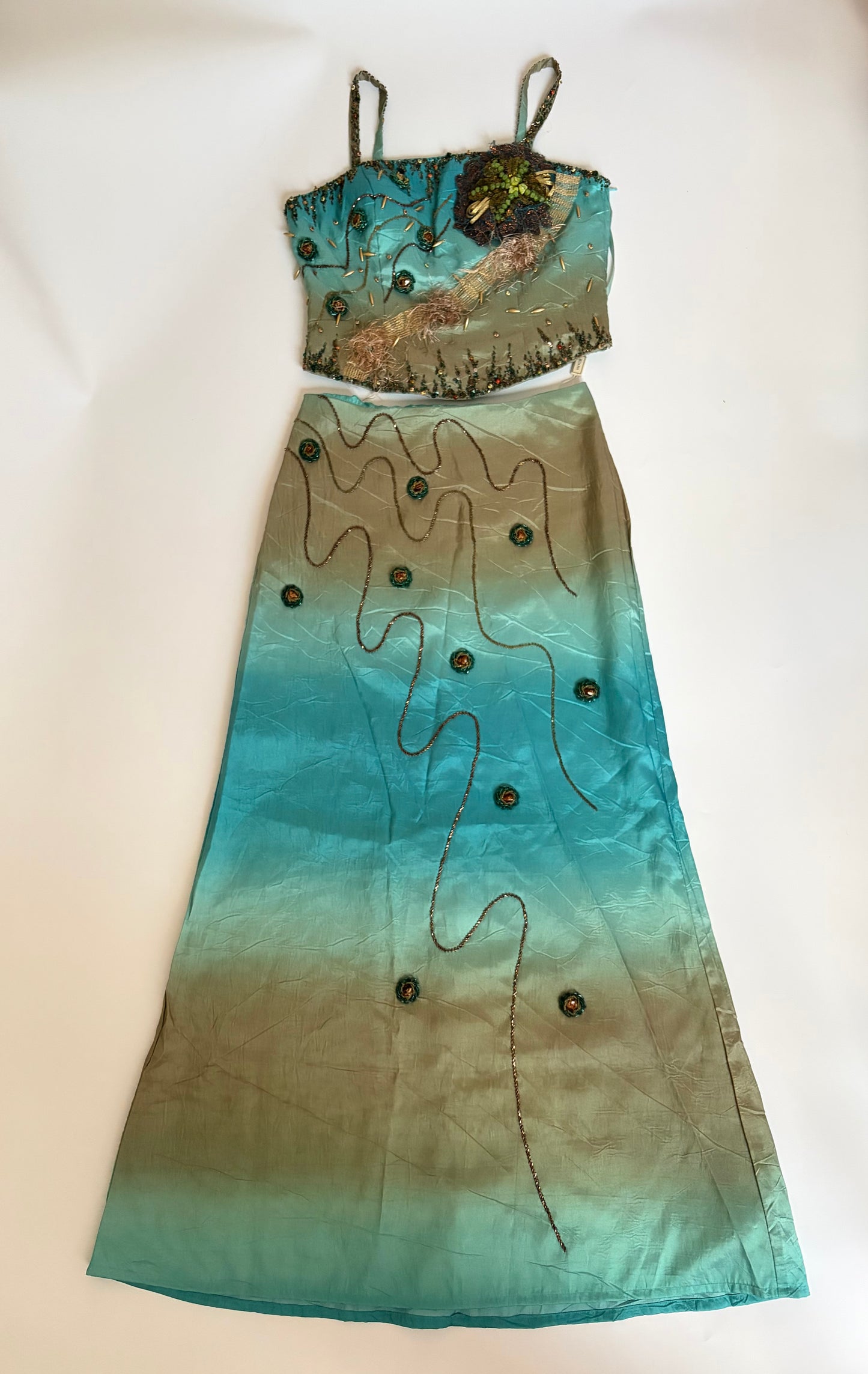 Under the Sea Euro Three-Piece Skirt Set (Deadstock)