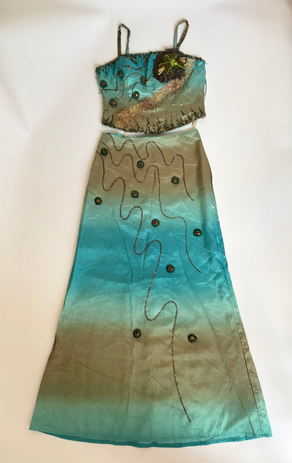 Under the Sea Euro Three-Piece Skirt Set (Deadstock)