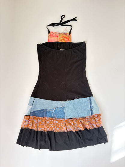 Italian Handmade One-of-a-Kind Halter Mini Dress