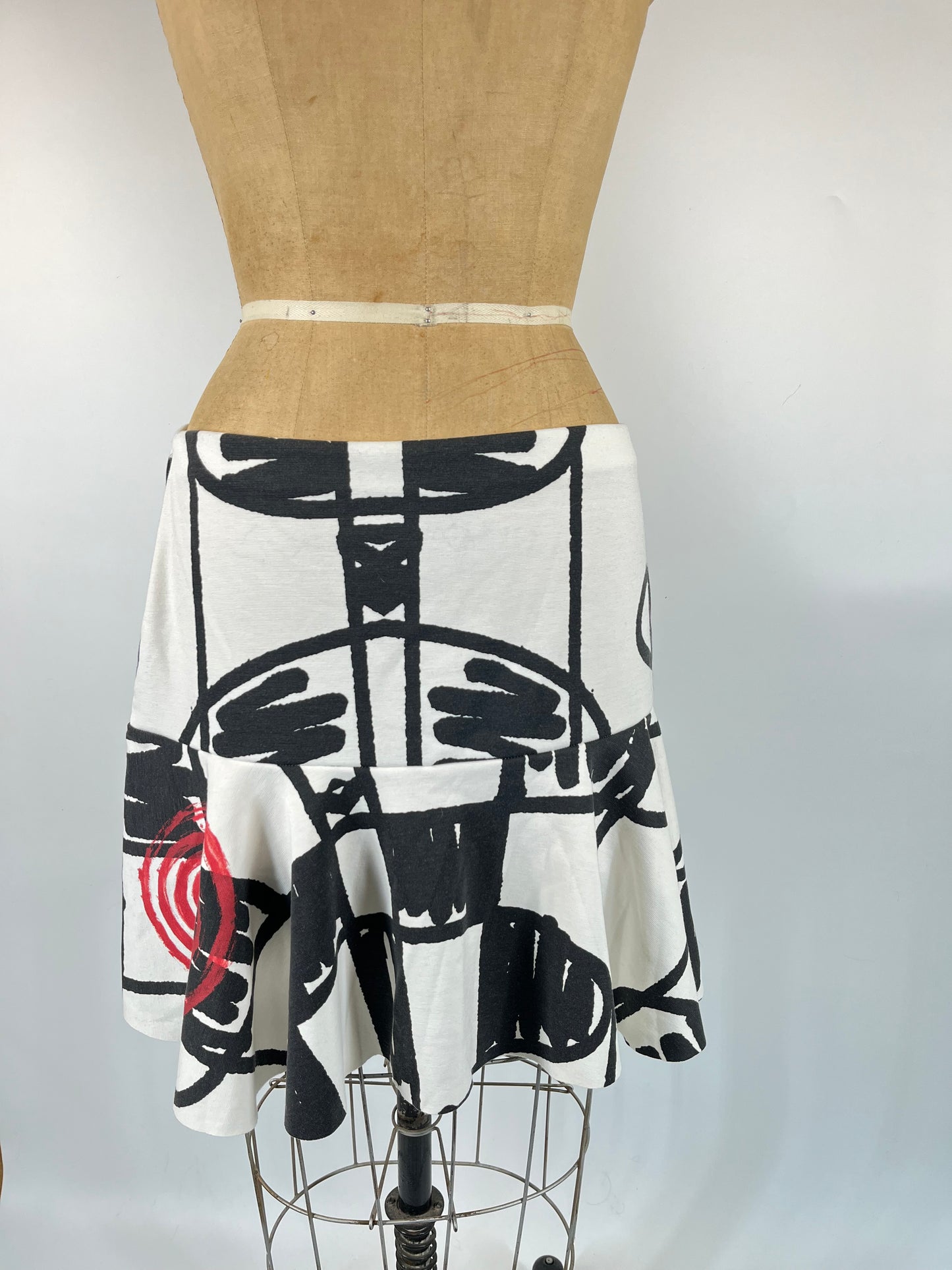 Made in Portugal Graffiti Print Skirt