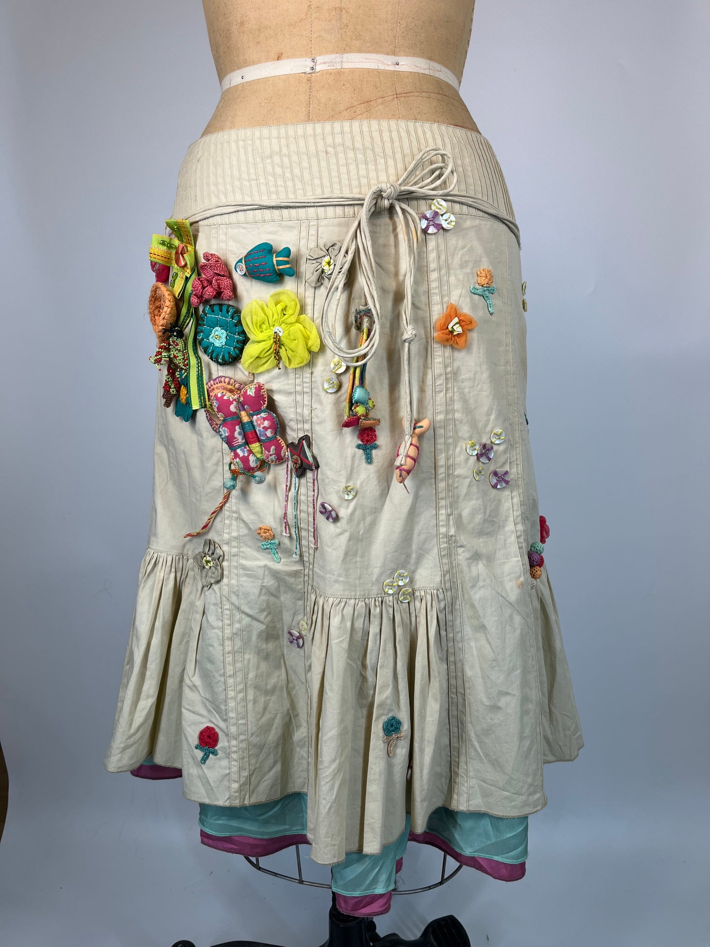 Unique Skirt With Plush Toy Details