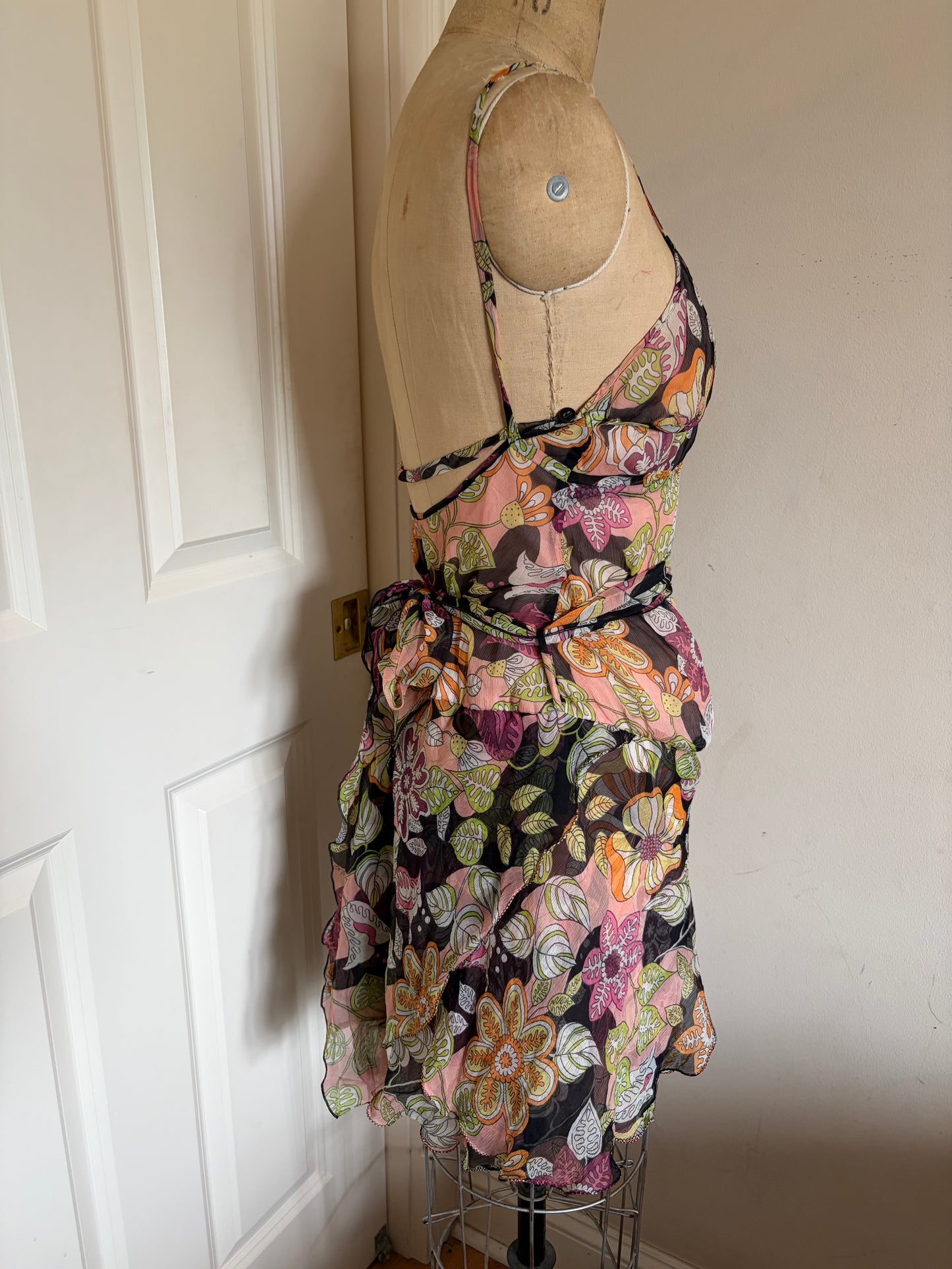 Miss Sixty 100% Silk Mini Dress
