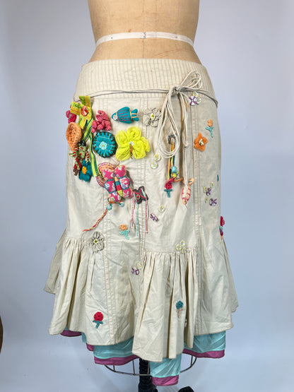 Unique Skirt With Plush Toy Details
