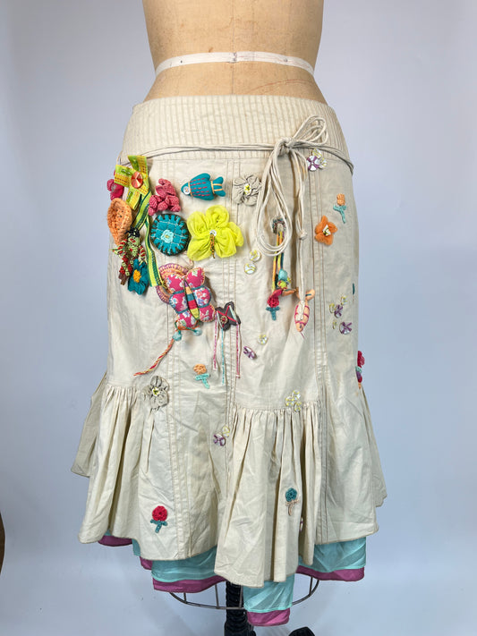 Unique Skirt With Plush Toy Details