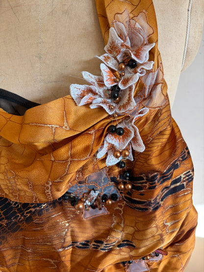 Deadstock Floral Appliqué Corset