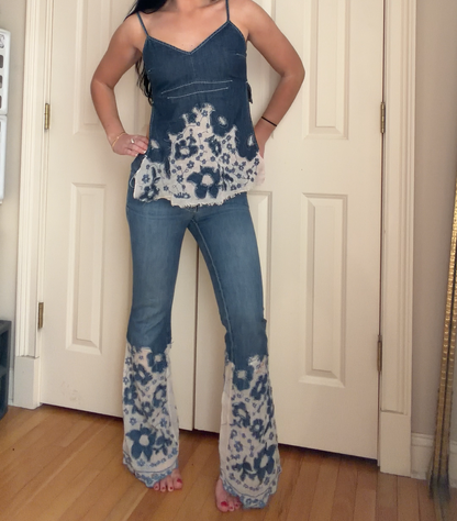 Italian Handmade One of a Kind Denim Set