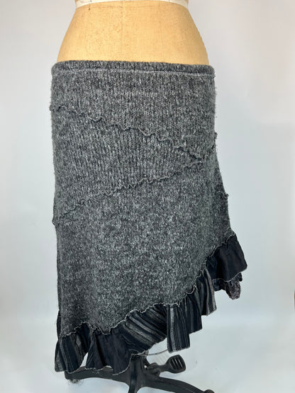 Juju & Christine Knit Midi Skirt With Cool Hardware