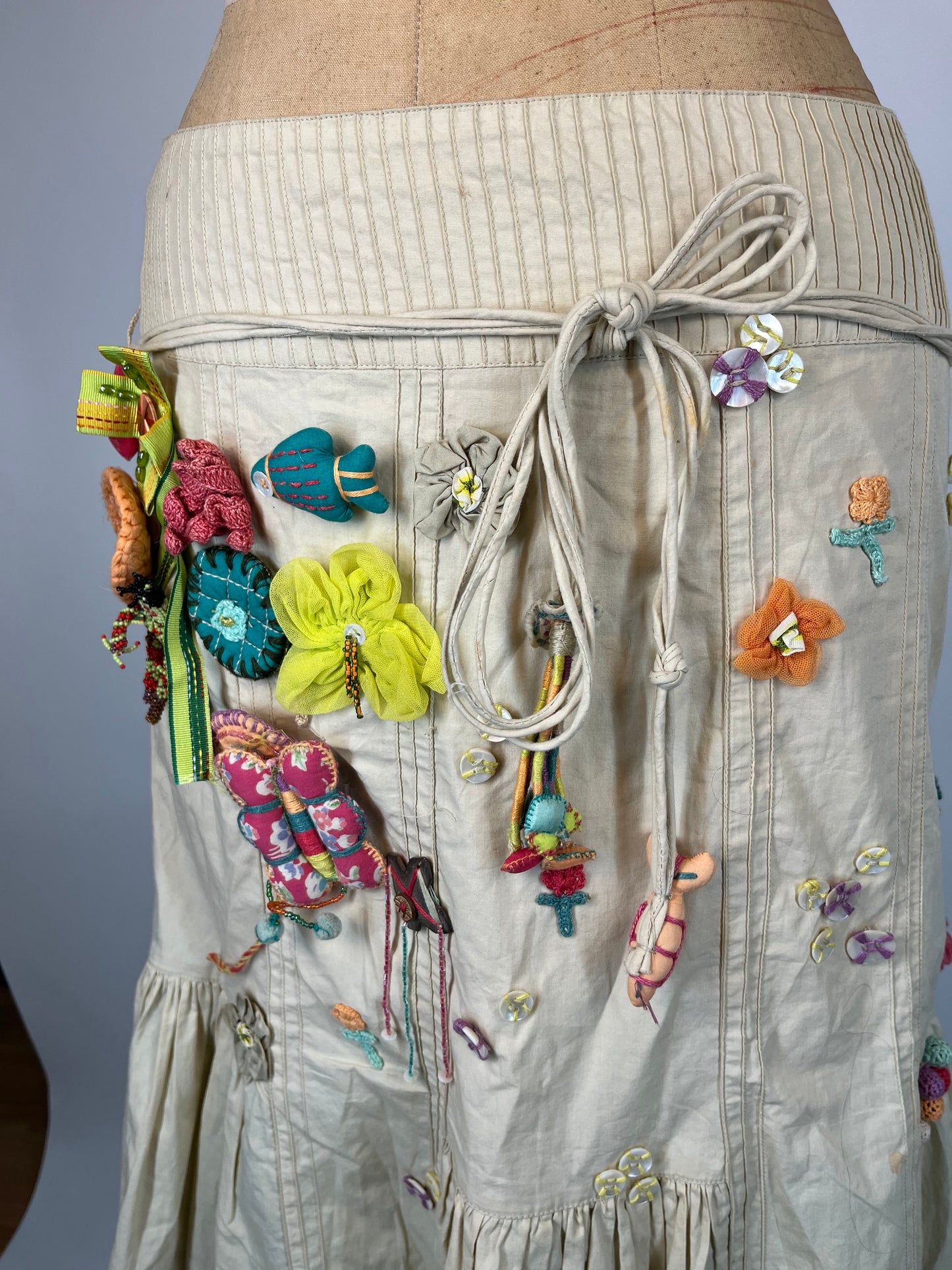 Unique Skirt With Plush Toy Details