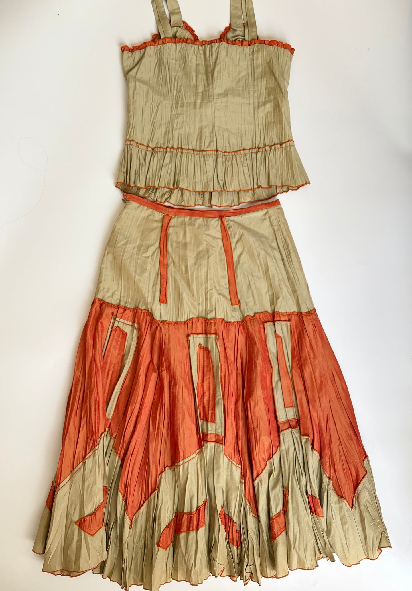 Euro Summer Two Piece Tank and Skirt Set