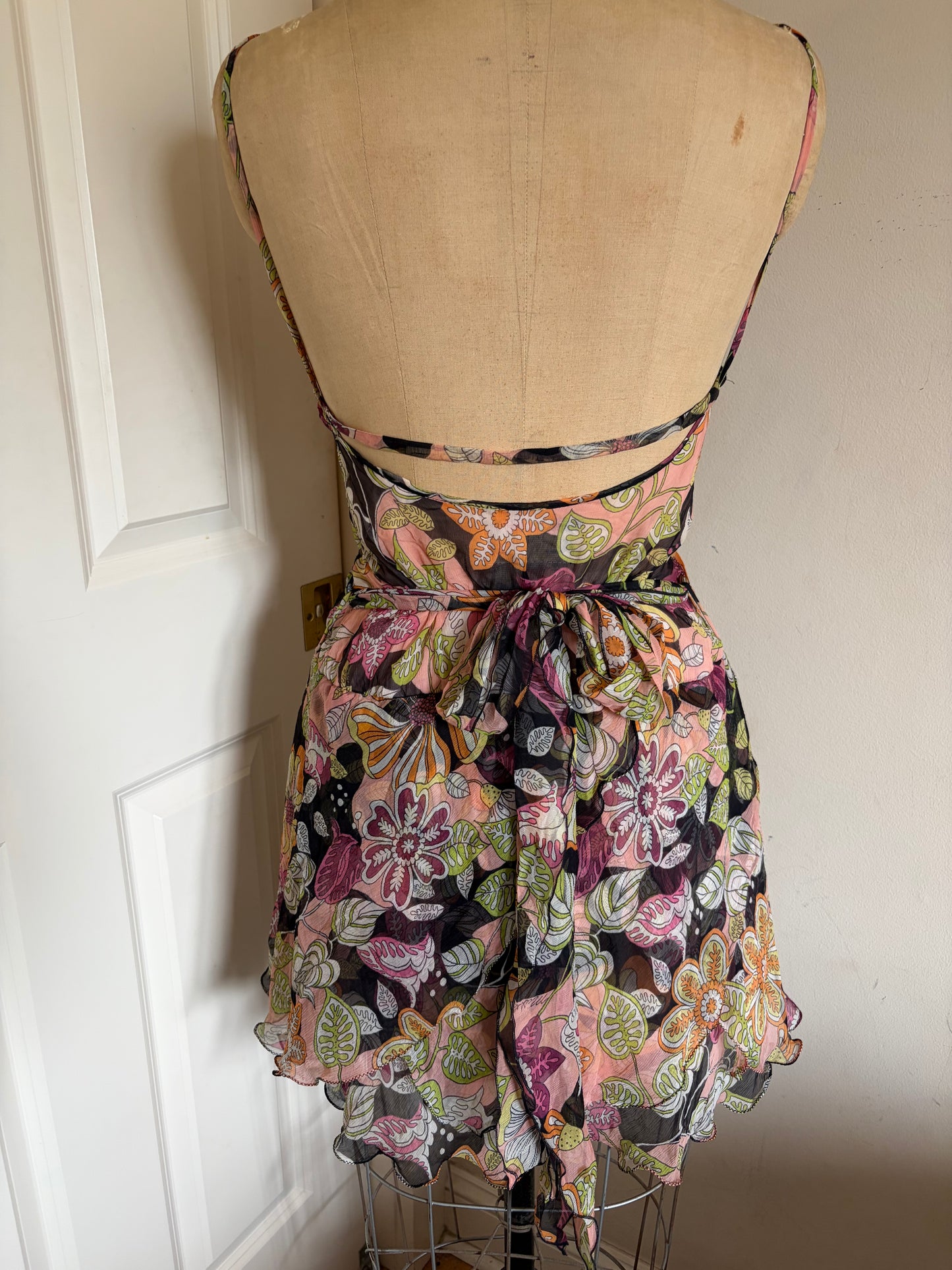 Miss Sixty 100% Silk Mini Dress