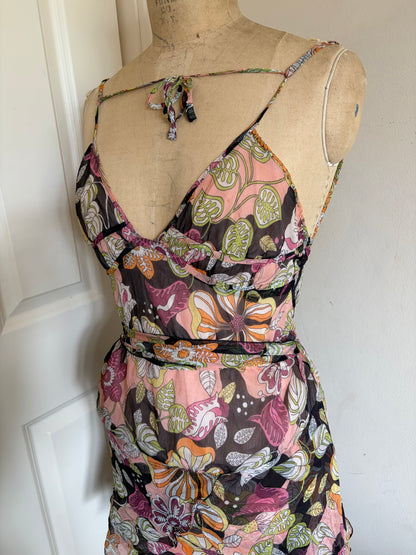 Miss Sixty 100% Silk Mini Dress