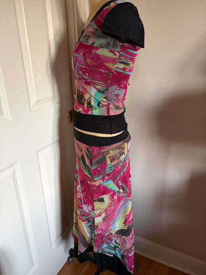 Made in France Mesh Graphic Print Matching Set