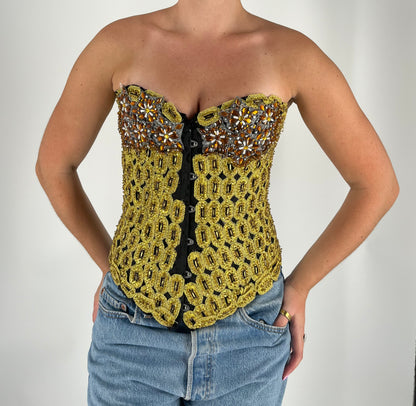 Handmade One-of-a-Kind Embellished Corset