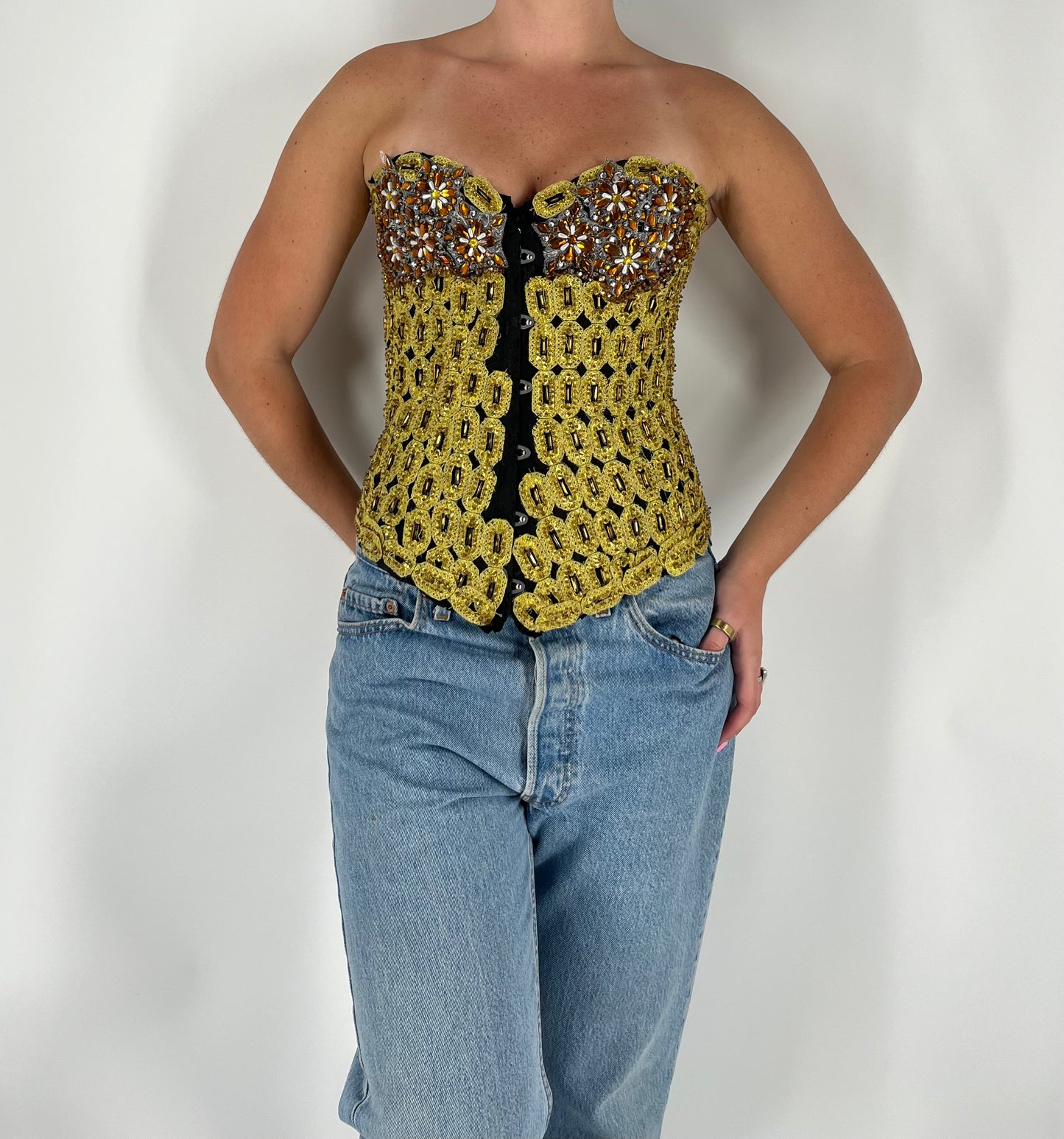 Handmade One-of-a-Kind Embellished Corset