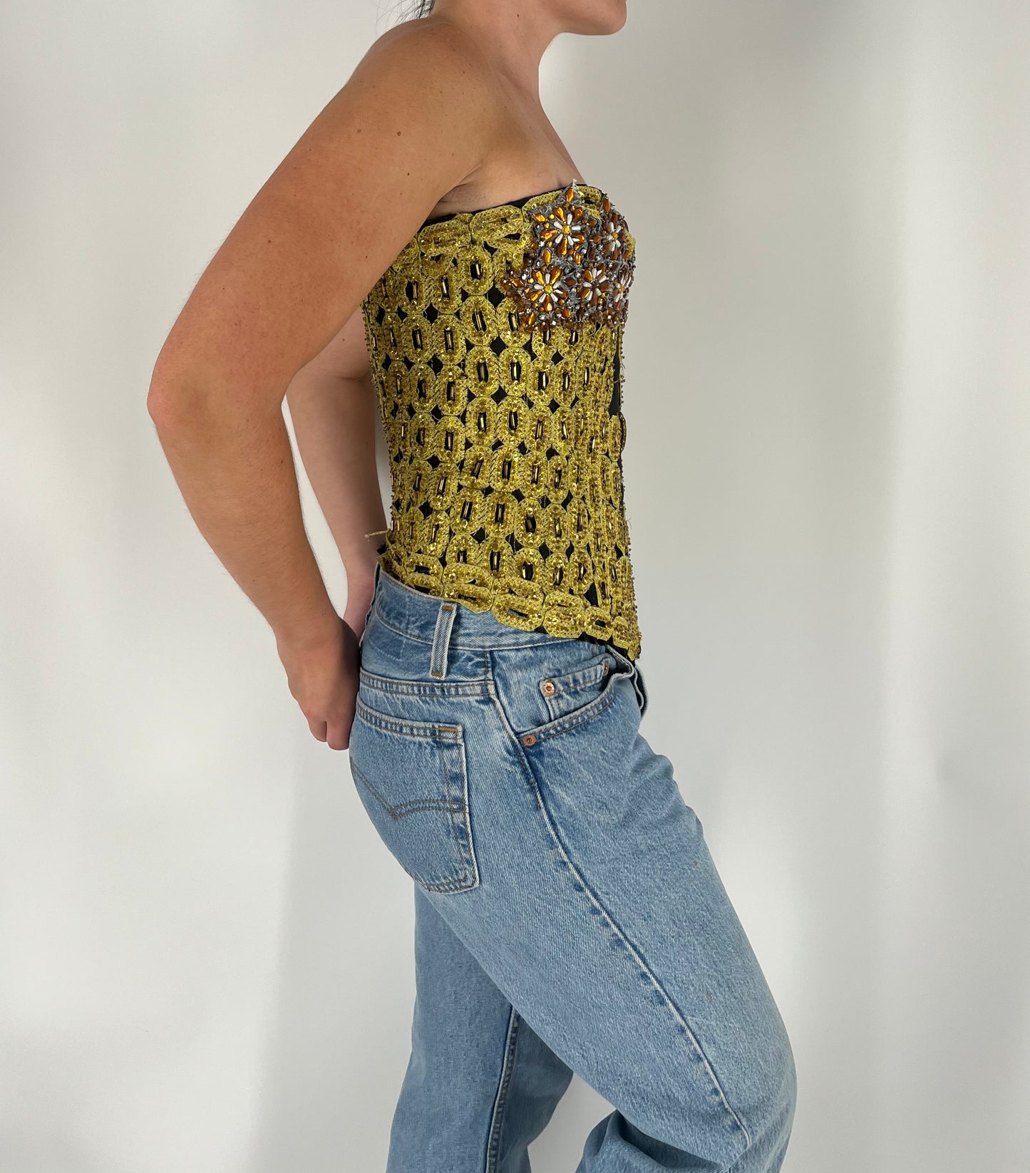 Handmade One-of-a-Kind Embellished Corset