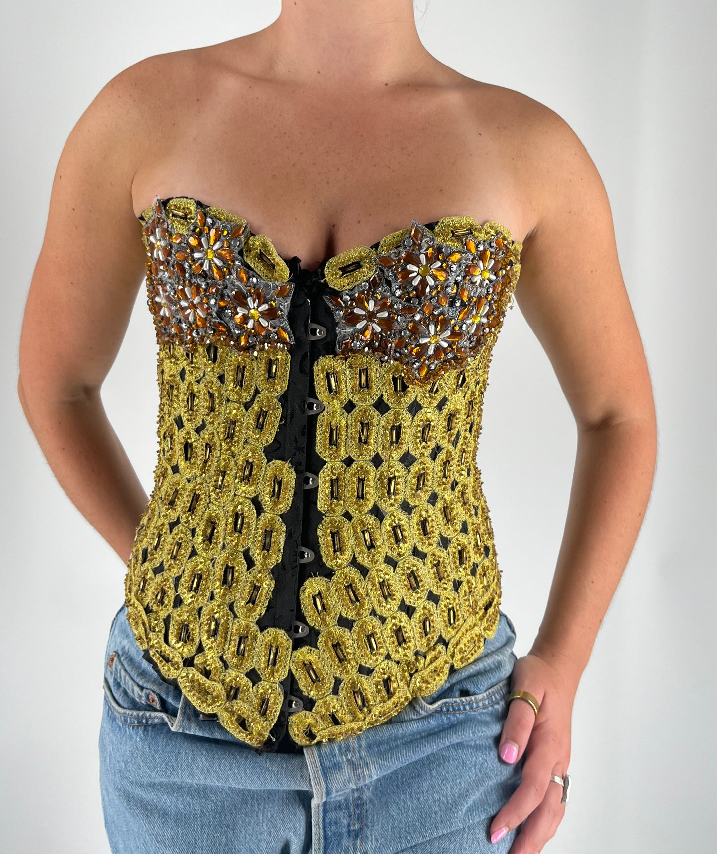 Handmade One-of-a-Kind Embellished Corset